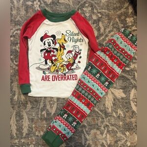 Disney Kids Christmas Pajamas - Red and Green. Kids 5
